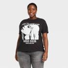 Women's Billie Eilish Plus Size Shadow Short Sleeve Graphic T-shirt - Black