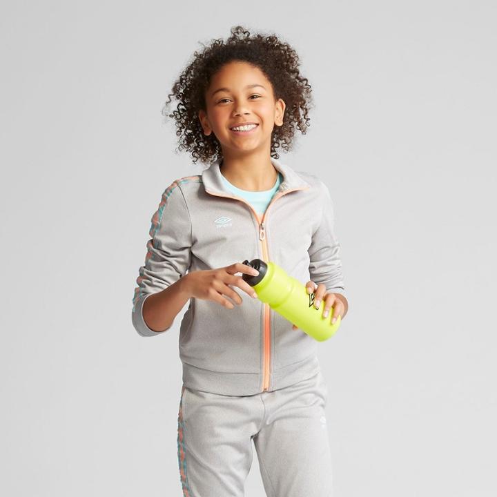 Umbro Girls' Double Diamond Track Jacket - Gray Heather
