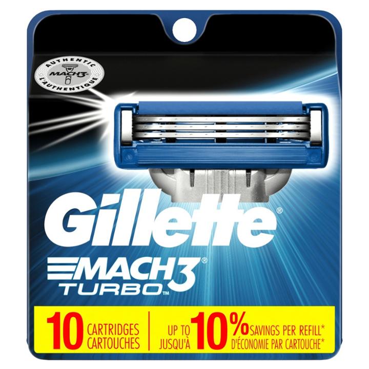 Gillette Mach3 Turbo Men's Razor Blade Refills