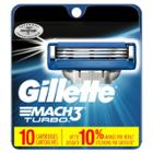 Gillette Mach3 Turbo Men's Razor Blade Refills