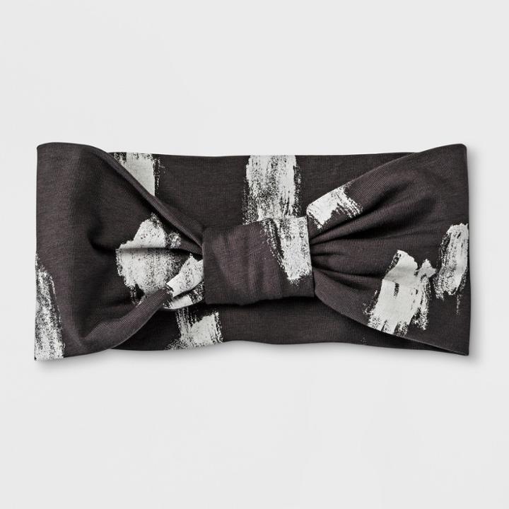 Girls' Spotted Headband - Cat & Jack Dark Gray