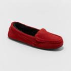 Women's Gemma Genuine Suede Moccasin Slippers - Stars Above Red