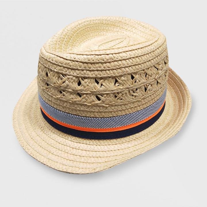 Baby Boys' Paper Straw Fedora - Cat & Jack Natural