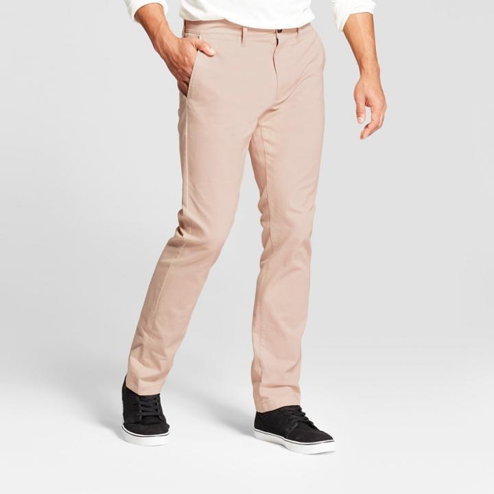 Men's Slim Fit Hennepin Chino Pants - Goodfellow & Co Dusty Pink