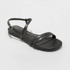 Women's Kaia Strappy Sandals - A New Day Black