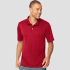 Hanes Men's Short Sleeve Cooldri Pique Polo Shirt - Deep Red