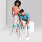 Men's Printed Casual Fit Jogger Pants - Original Use Teal/tie-dye Design Xs, Blue/tie-dye Design