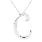 Target Women's Sterling Silver Alphabet 'c' Pendant,