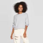 Women's Long Sleeve Crewneck Pullover Sweater - Knox Rose Gray