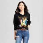 Women's Disney Beauty And The Beast Graphic Cowl Sweatshirt (juniors') - Black