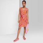 Women's Woven Slip Dress - Wild Fable Pink Multistriped