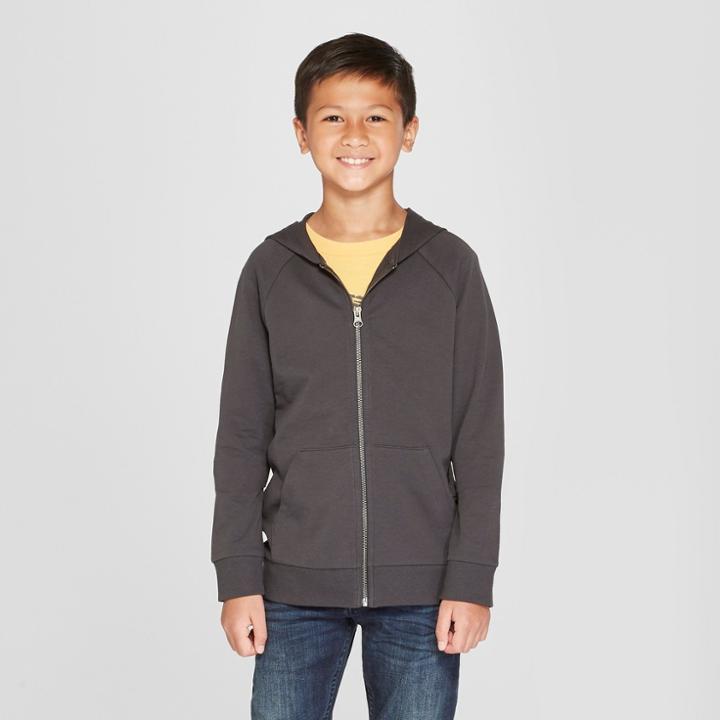 Boys' Full Sleeve Sweatshirt - Cat & Jack Dark Gray