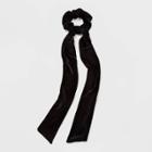 Long Velvet Tail Twister Hair Elastic - Wild Fable Black