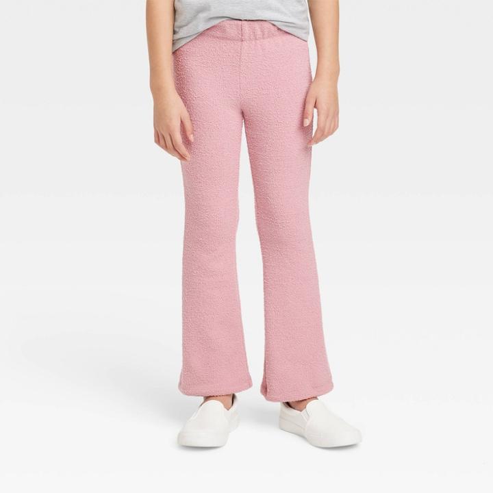Girls' Cozy Flare Pants - Cat & Jack Pink