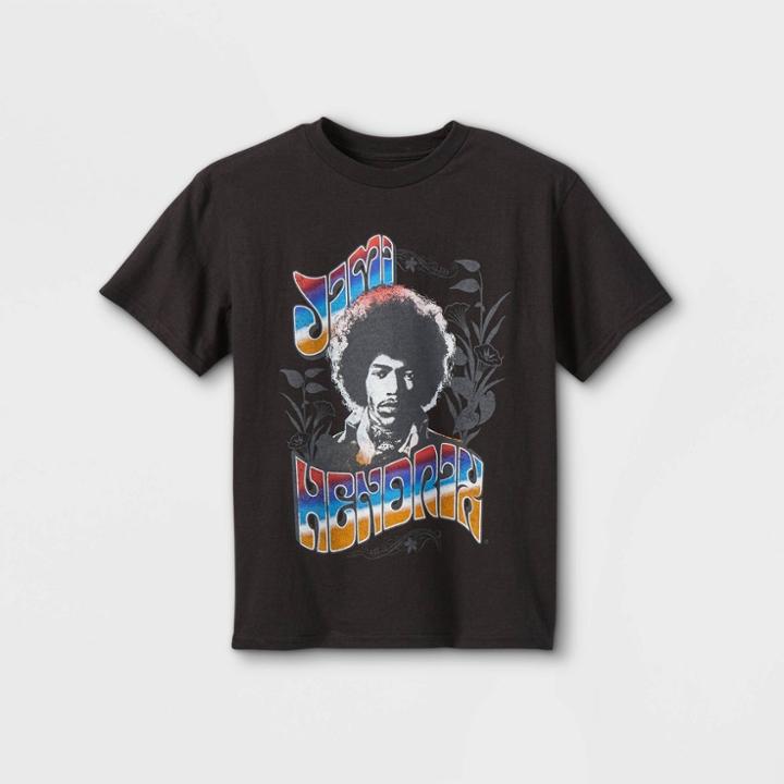 Boys' Jimi Hendrix Short Sleeve Graphic T-shirt - Black