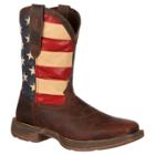 Men's Durango Wide Width Union Flag Western Boots - Brown 9w,