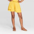 Girls' Tiered Shorts - Art Class Yellow
