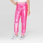 Girls' Jojo's Closet D.r.e.a.m. Tour Flip Sequin Jogger Pants - Pink