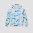 Girls' Lightweight Fleece Hooded Sweatshirt - All In Motion Blue
