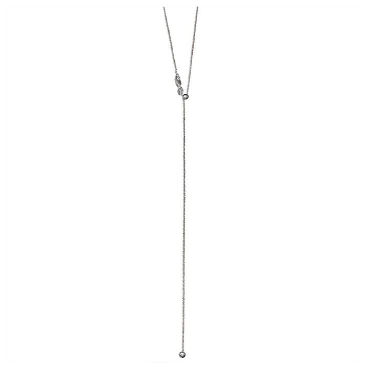 Distributed By Target Adjustable Popcorn Chain With Lobster Clasp Closure In Sterling Silver - Gray