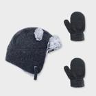 Baby Boys' Trapper And Basic Mittens Set - Cat & Jack Black