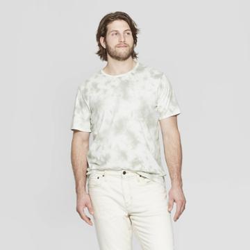 Men's Big & Tall Regular Fit Short Sleeve Novelty Crew T-shirt - Goodfellow & Co Nestle Green