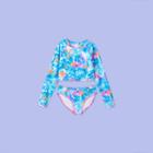More Than Magic Girls' Long Sleeve Tie-dye Bikini Set - More Than
