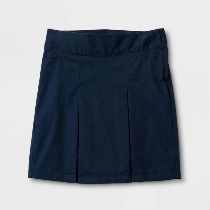 Girls' A Line Skirt - Cat & Jack Navy (blue)