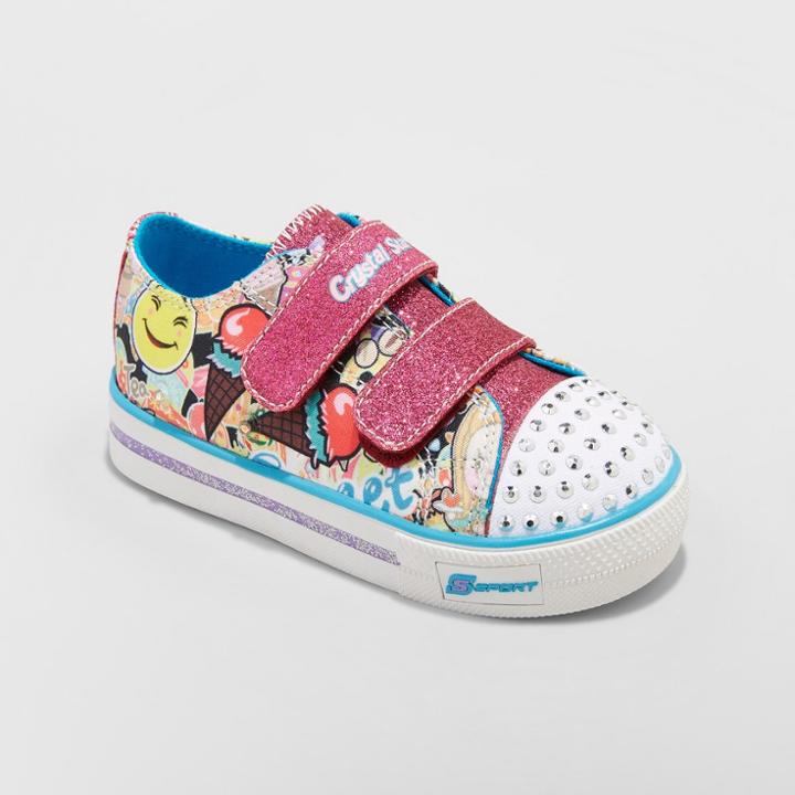 Toddler Girls' S Sport By Skechers Glimmer Stars Light Up Sneakers - Pink