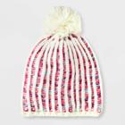 Girls' Knitted Pom Beanie - Cat & Jack , One Color
