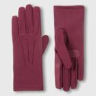 Isotoner Women's Smartdri Spandex Glove With 3 Draws And Smartouch Technology - Plum One Size, Purple