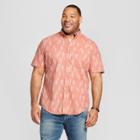 Men's Big & Tall Short Sleeve Button-down Shirt - Goodfellow & Co Pumpkin
