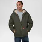 Dickies Men's Duck Sherpa Lined Hooded Jacket Olive (green)