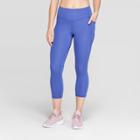 Women's Training High-waisted Capri Leggings 20 - C9 Champion Blue