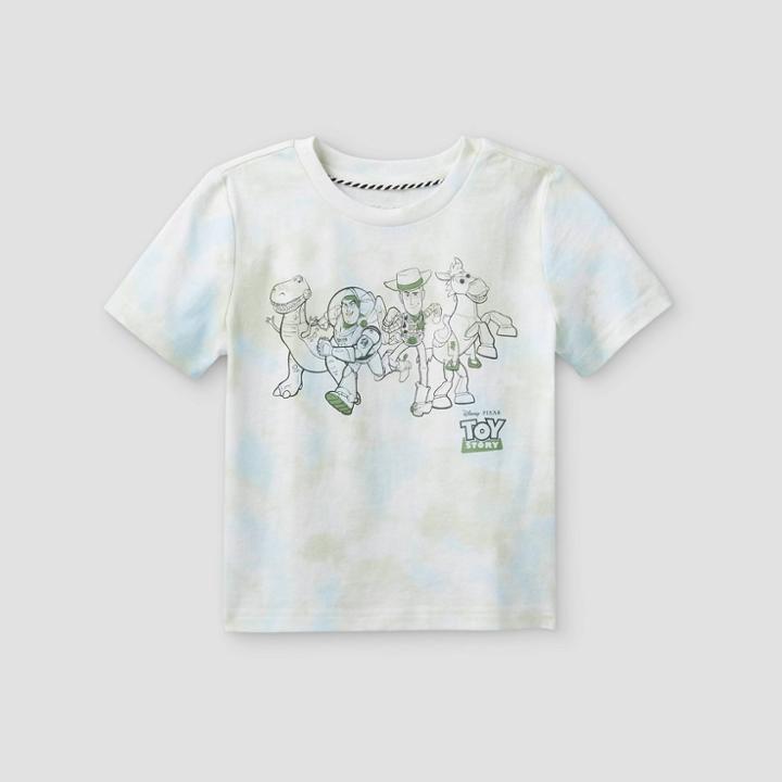 Toddler Boys' Disney Toy Story Short Sleeve Graphic T-shirt - Green/blue