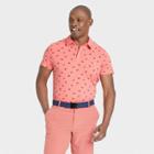 Men's Supima Cotton Printed Polo Shirt - All In Motion Salmon Pink