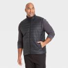 Men's Tall Lightweight Puffer Vest - Goodfellow & Co Black