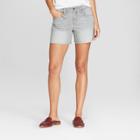 Women's Mid-rise Boyfriend Jean Shorts - Universal Thread Gray