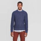 Men's Standard Fit Crew Neck Nep Sweater - Goodfellow & Co Blue