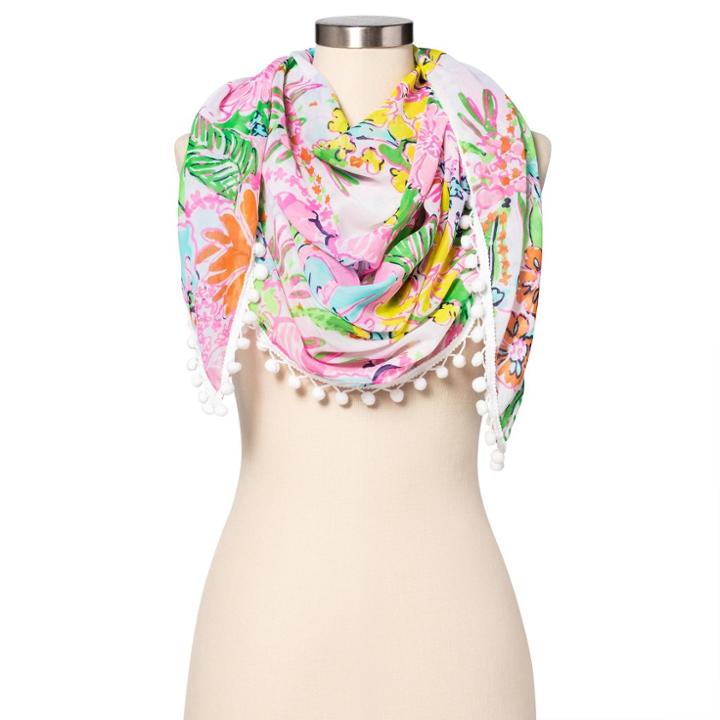 Women's Nosey Posie Scarf - Lilly Pulitzer For Target, Girl's, Size: Small,
