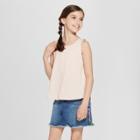 Girls' Sustainable Tank Top - Cat & Jack Peach (pink)