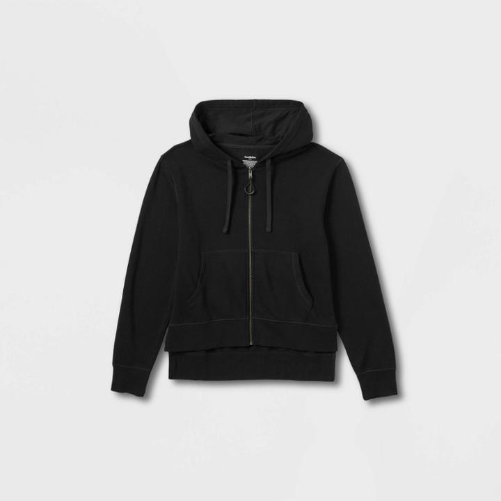 Men's Adaptive Ultra Soft Fleece Hoodie - Goodfellow & Co Black