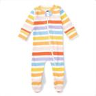 Monica + Andy Baby Zip-up Striped Sleep N' Play - Newborn, One Color