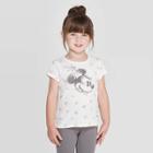 Petitetoddler Girls' Disney Minnie Mouse Short Sleeve T-shirt - Cream 2t, Girl's, Beige