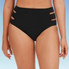 Women's Slimming Control Tab Side Bikini Bottom - Beach Betty By Miracle Brands Black S, Women's,
