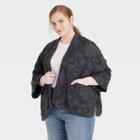 Women's Plus Size Quilted Short Duster Jacket - Universal Thread Navy