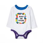 Baby 'build The Future' Graphic Bodysuit - Lego Collection X Target White Newborn
