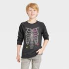 Boys' Halloween Long Sleeve Graphic T-shirt - Cat & Jack Charcoal Gray