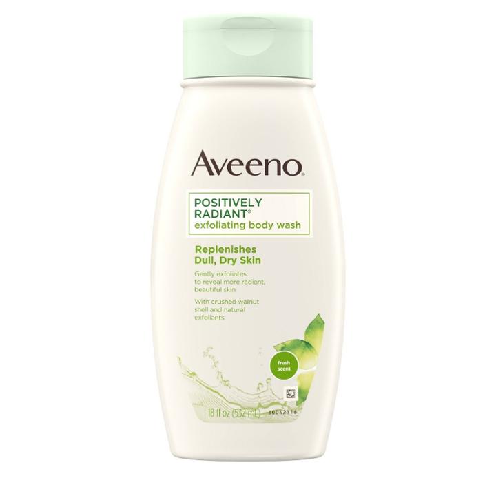 Awake Aveeno Positively Radiant Soap Free Exfoliating Body Wash