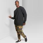 Target Men's Big & Tall Long Sleeve Boxy T-shirt - Original Use Black